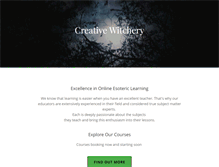 Tablet Screenshot of creativewitchery.com